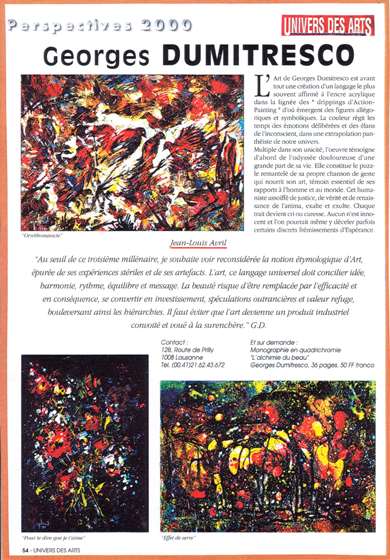 Univers Des Arts 2000